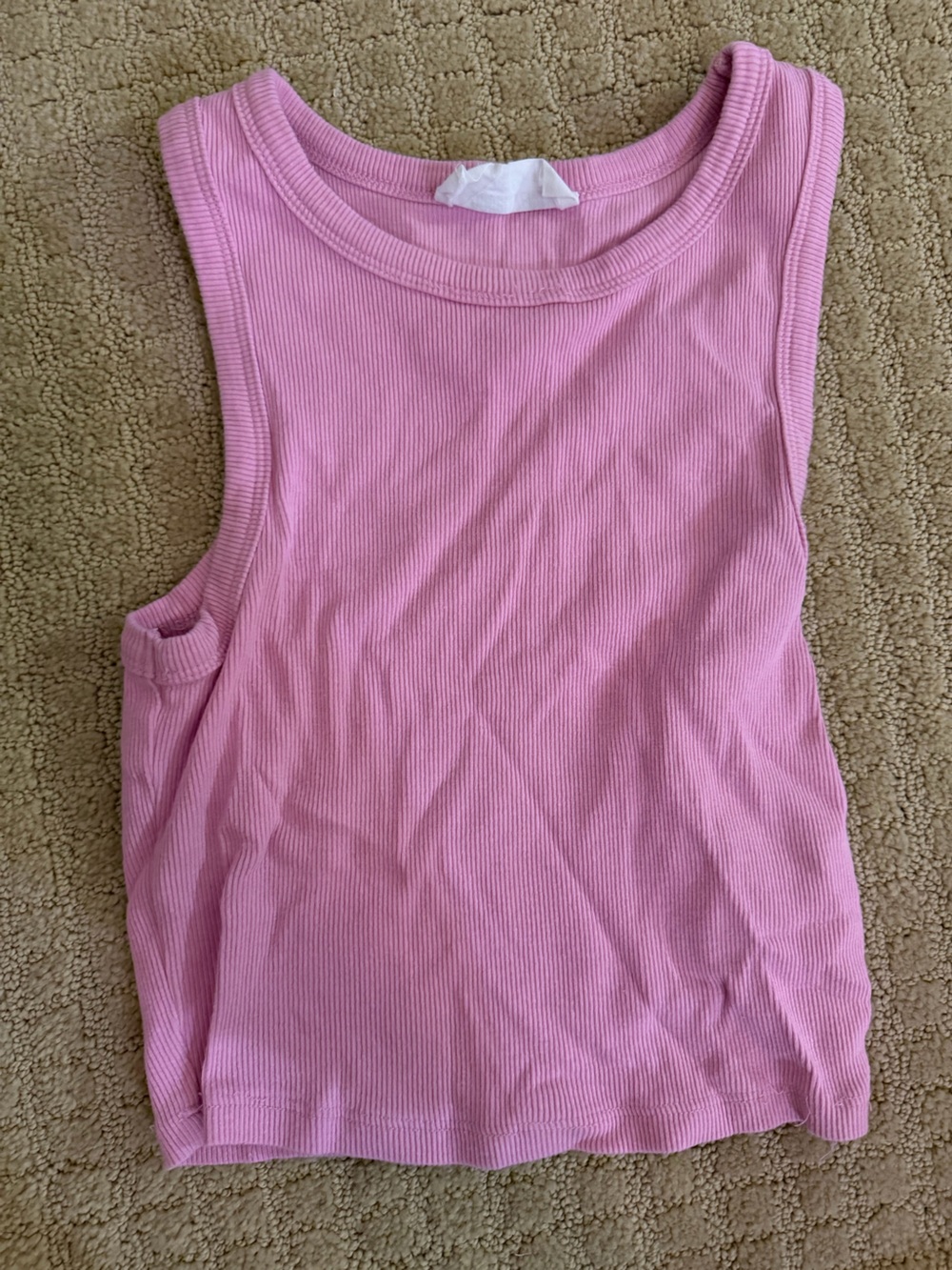 Ribbed Tank Top - Pink